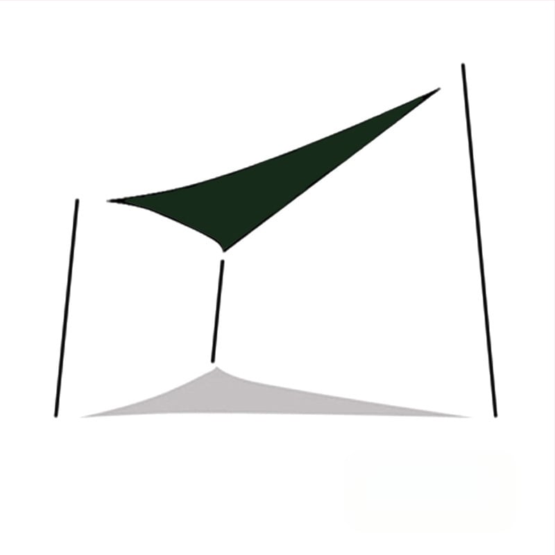 Yazilan kültéri háromszög árnyékoló vászon, vízálló 1