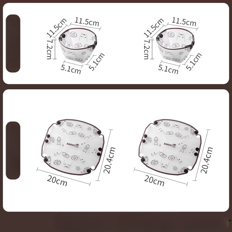 Сгъваем комплект съдове за пътуване: пластмаса; Номер на продукта KPSyG6HY; Чиния/Купа/Чаша
