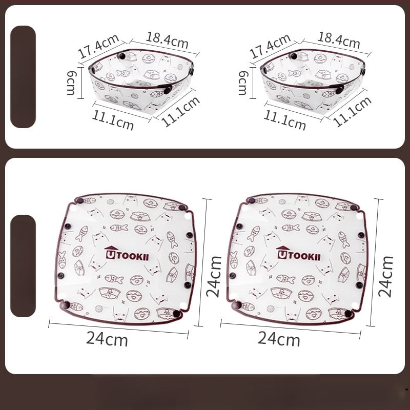 Сгъваем комплект съдове за пътуване: пластмаса; Номер на продукта KPSyG6HY; Чиния/Купа/Чаша