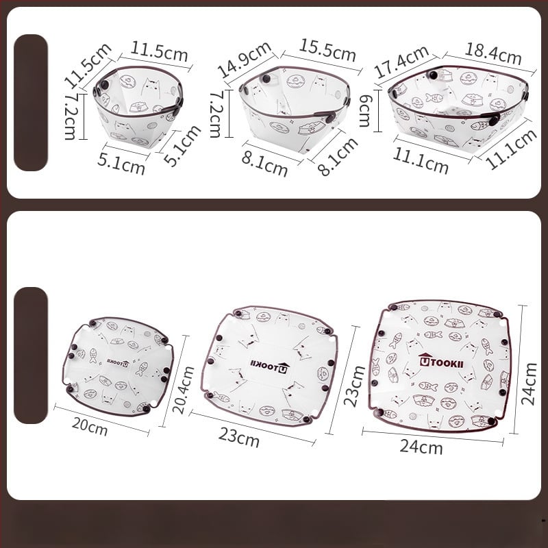 Сгъваем комплект съдове за пътуване: пластмаса; Номер на продукта KPSyG6HY; Чиния/Купа/Чаша