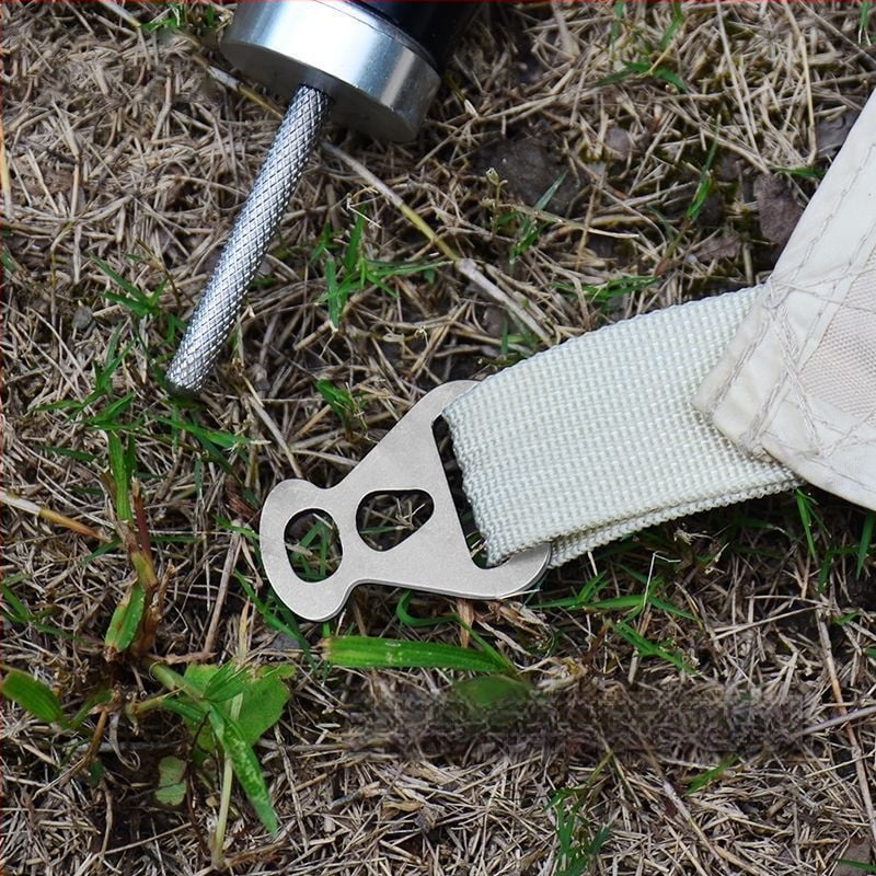 Къмпинг аксесоар: закопчалка за шнур на палатка с триъгълна настройка – самозадържаща се