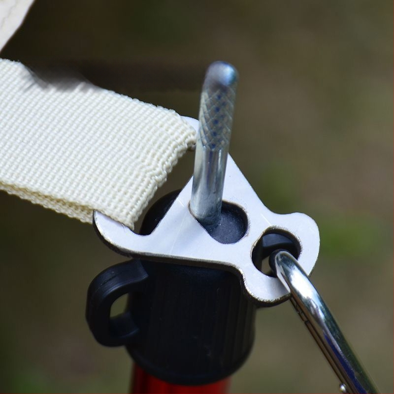 Къмпинг аксесоар: закопчалка за шнур на палатка с триъгълна настройка – самозадържаща се
