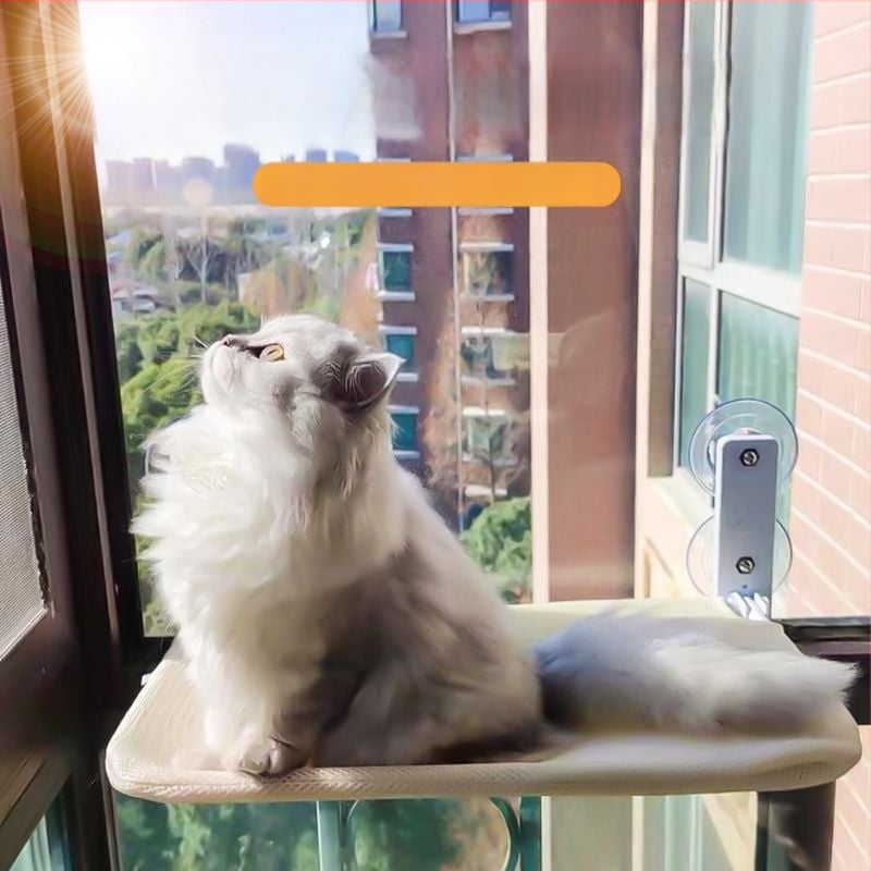 Разгъваем котешки хамак със вакуумно монтиране, дишащ плат, за вътрешна употреба, подходящ за всички сезони