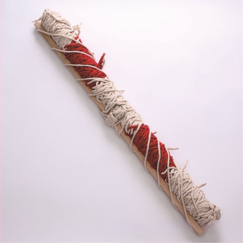 Хамак от памучно въже за вътрешно и външно ползване; максимален товар 130 кг; без стойка