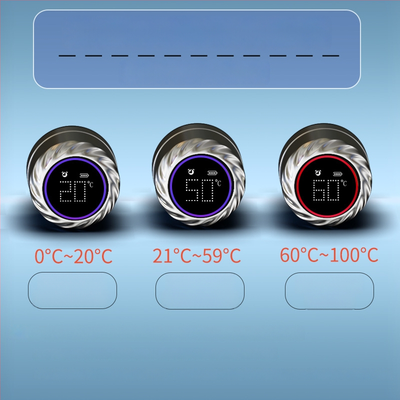 UV sterilizacija pametna boca za vodu s mjerenjem temperature, termos od 304 nerđajućeg čelika, mogućnost graviranja