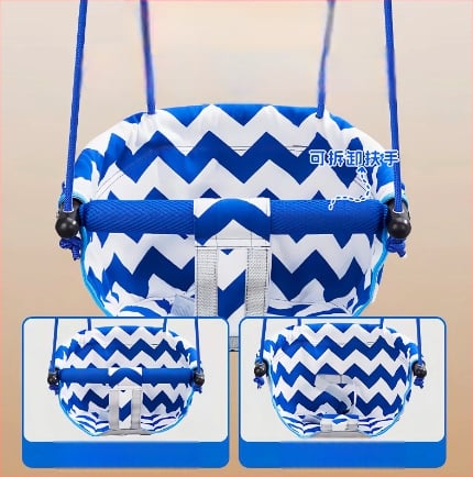 Хамак-люлка за вътрешна и външна употреба за бебета и деца, без скоби, монтаж без пробиване