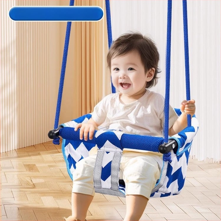 Хамак-люлка за вътрешна и външна употреба за бебета и деца, без скоби, монтаж без пробиване