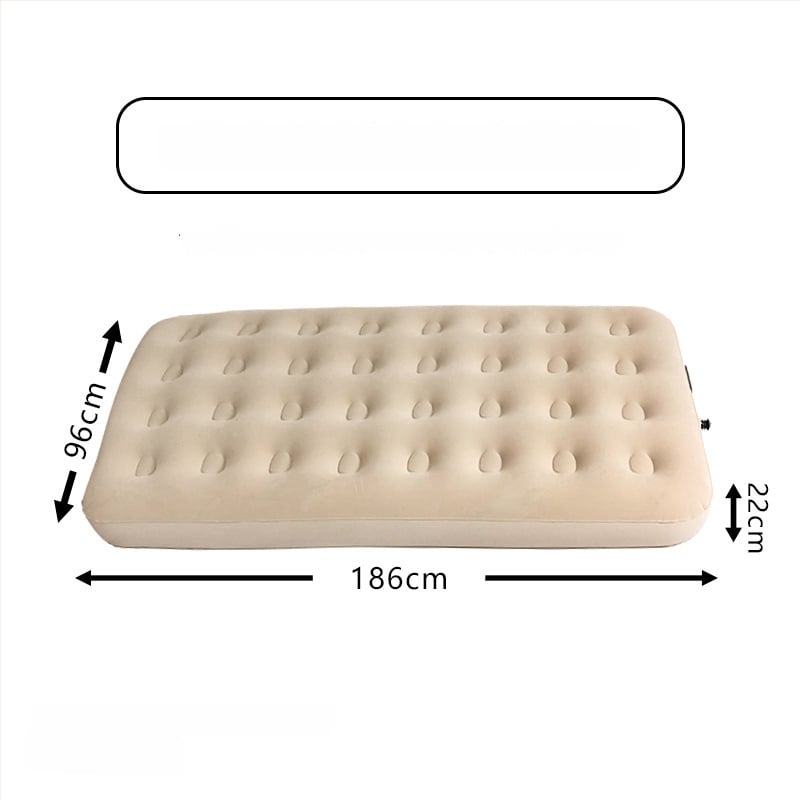 Felfújható ágy; flockált felület; maximális terhelhetőség: 200