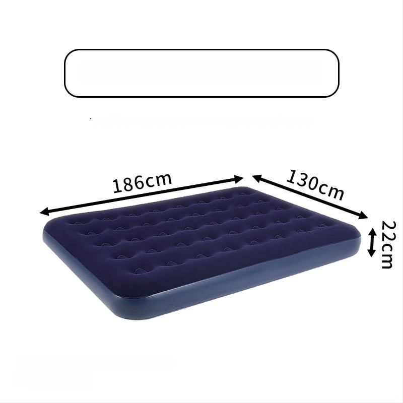 Felfújható ágy; flockált felület; maximális terhelhetőség: 200