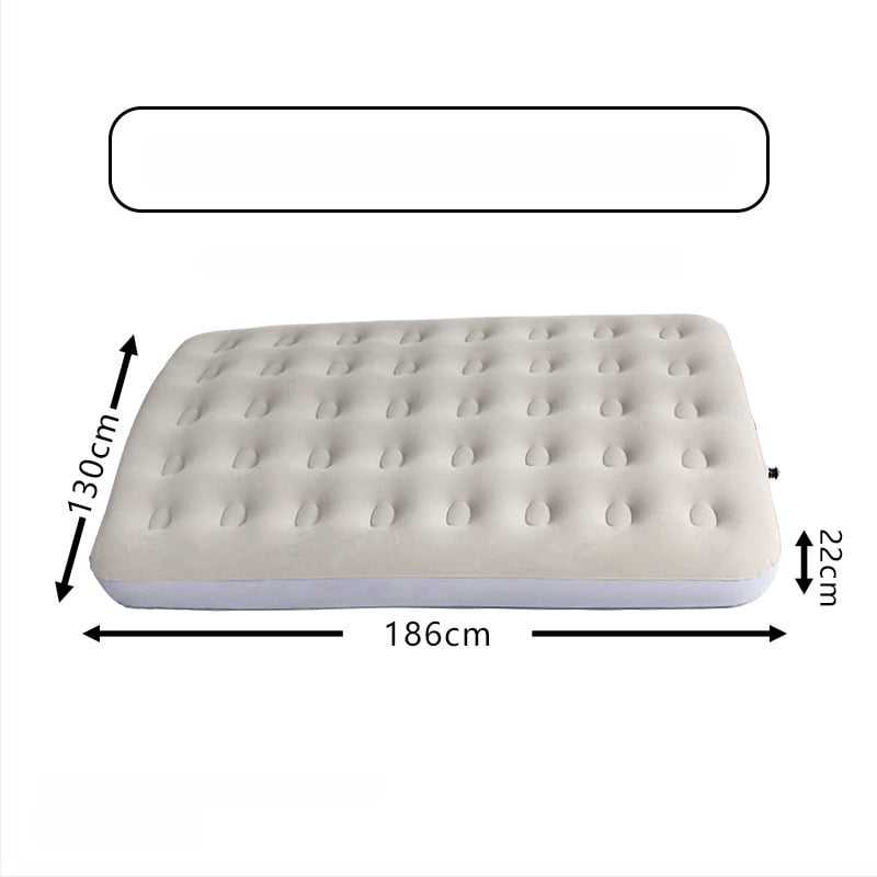 Felfújható ágy; flockált felület; maximális terhelhetőség: 200