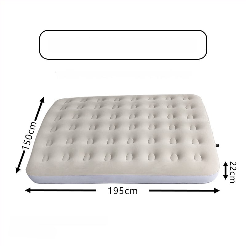 Felfújható ágy; flockált felület; maximális terhelhetőség: 200