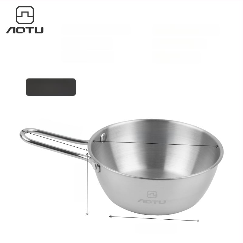 Сет съдове за хранене от 304 неръждаема стомана за къмпинг, сгъваеми купички и прибори за хранене – компактно съхранение, марка Bump, модел AT6446, тегло 504 г, за 2–3 души