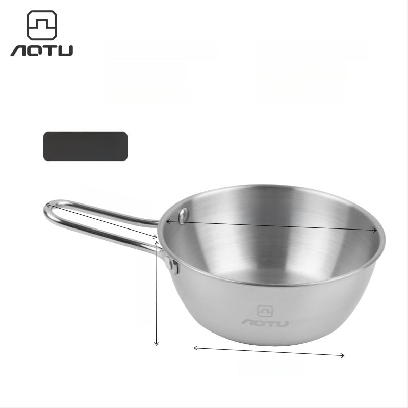 Сет съдове за хранене от 304 неръждаема стомана за къмпинг, сгъваеми купички и прибори за хранене – компактно съхранение, марка Bump, модел AT6446, тегло 504 г, за 2–3 души