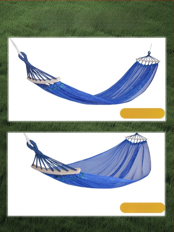 Хамак-люлеещо кресло за открито, дишащ полиестер, без скоби, носимост 150 кг, тегло 921 г