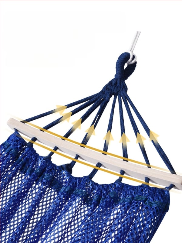 Хамак-люлеещо кресло за открито, дишащ полиестер, без скоби, носимост 150 кг, тегло 921 г