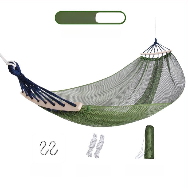 Хамак-люлеещо кресло за открито, дишащ полиестер, без скоби, носимост 150 кг, тегло 921 г