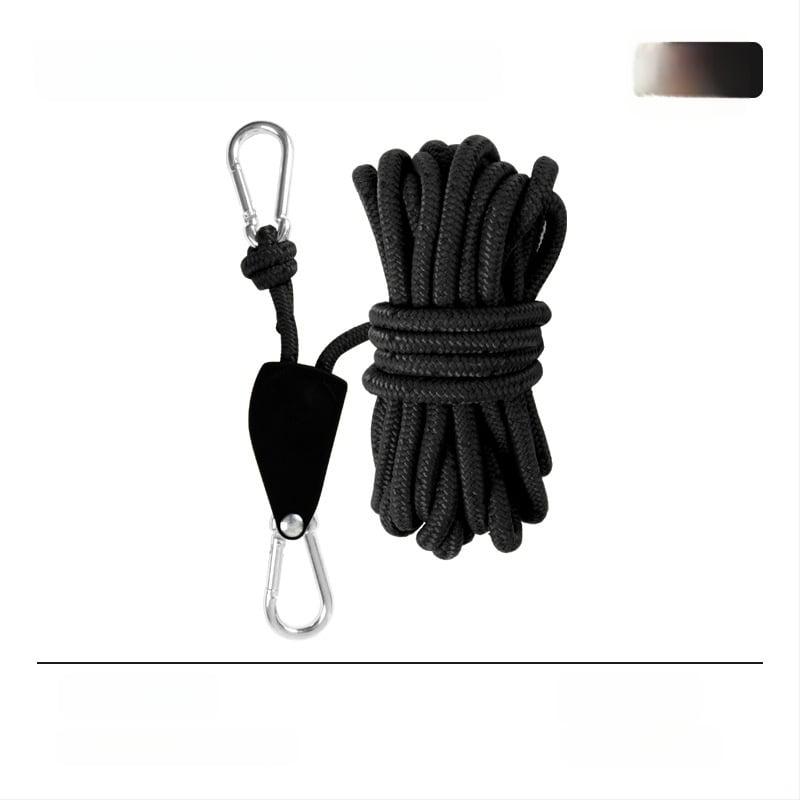 Въже за палатка с метална ролка за къмпинг на открито, регулируемо навесно въже, кукичка с катарама и еластичност