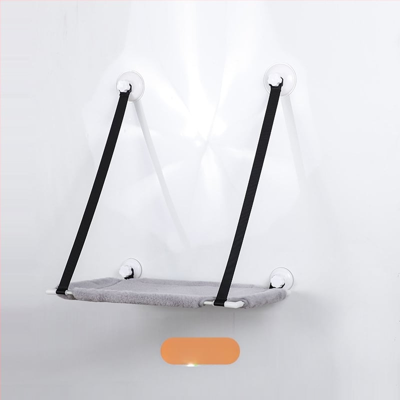 Хамак за котки с вендузи за прозореца, двойнослойно стенно закрепване за катерене и котешко гнездо