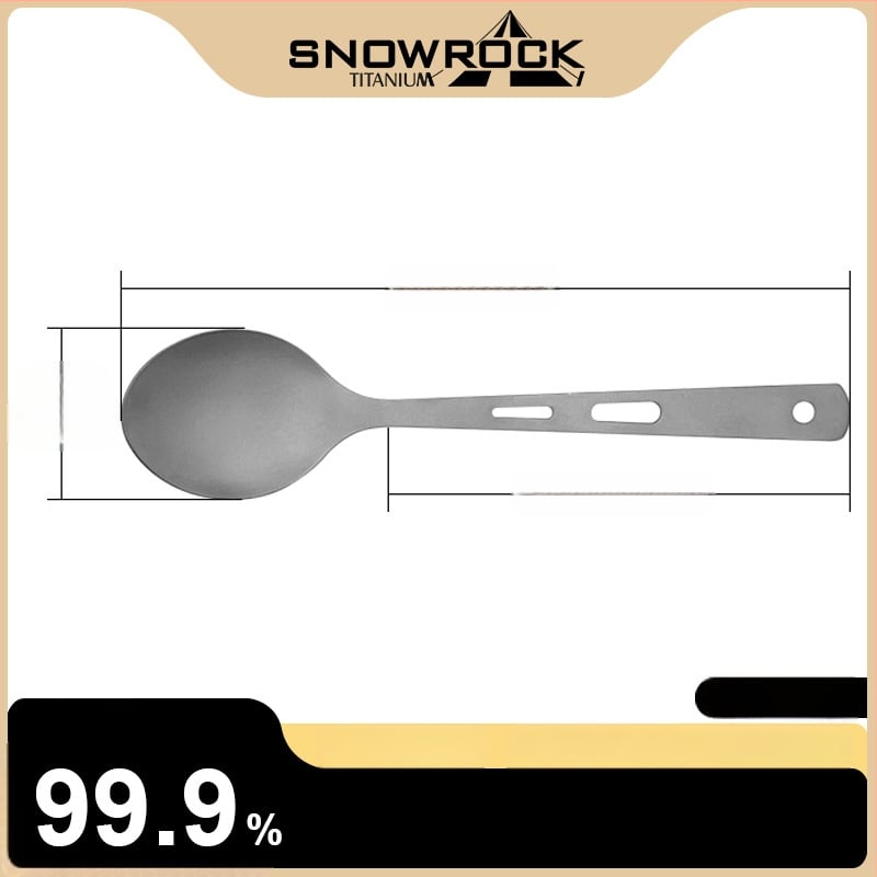 Титаниева двойно използваема лъжица и вилка, интегрирани преносими къмпинг прибори, тежи около 23 g, устойчиви на високи температури и падания, персонализируемо лого
