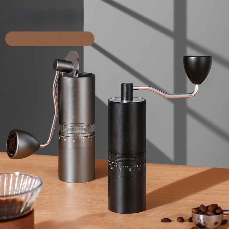 Nine Forging Χειροκίνητος Μύλος Καφέ – CNC εξωτερικά ρυθμιζόμενος με ρυθμίσεις επτά αστέρων, χειροκίνητος, ρετρό στυλ πολυτελείας, δυνατότητα προσαρμογής