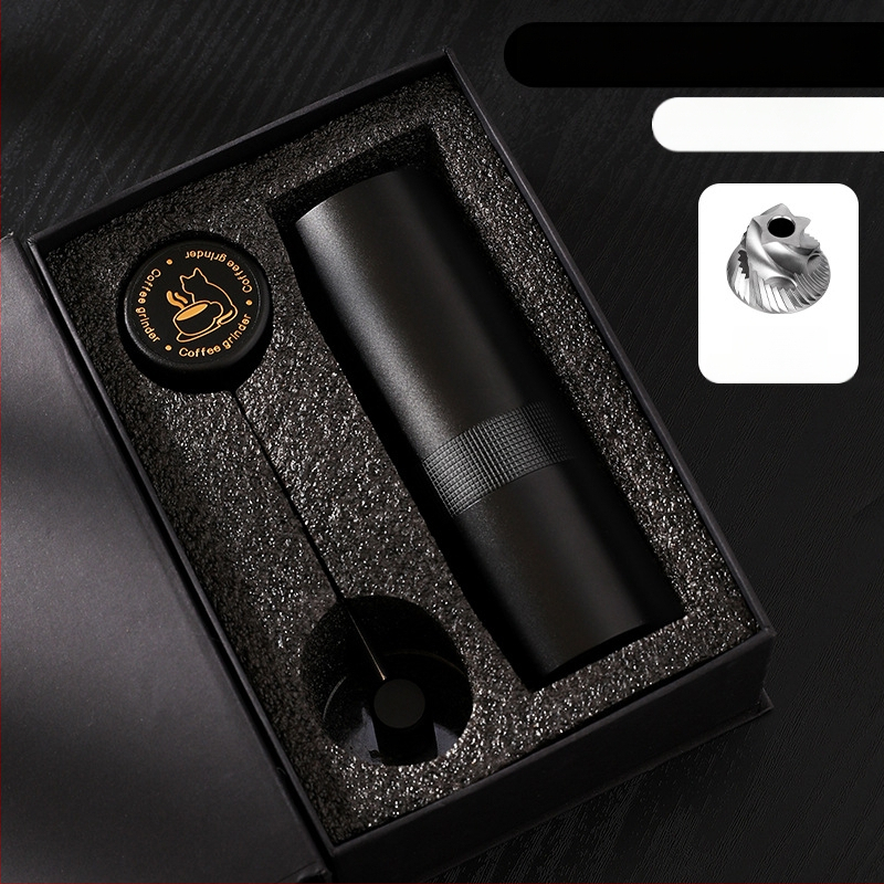 Nine Forging Χειροκίνητος Μύλος Καφέ – CNC εξωτερικά ρυθμιζόμενος με ρυθμίσεις επτά αστέρων, χειροκίνητος, ρετρό στυλ πολυτελείας, δυνατότητα προσαρμογής