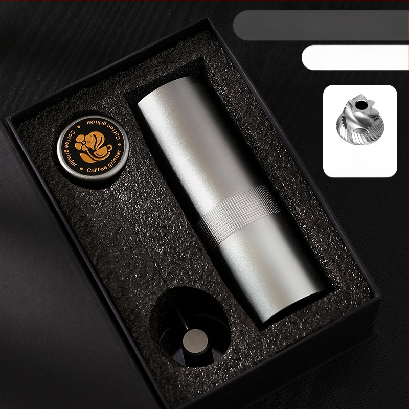 Nine Forging Χειροκίνητος Μύλος Καφέ – CNC εξωτερικά ρυθμιζόμενος με ρυθμίσεις επτά αστέρων, χειροκίνητος, ρετρό στυλ πολυτελείας, δυνατότητα προσαρμογής