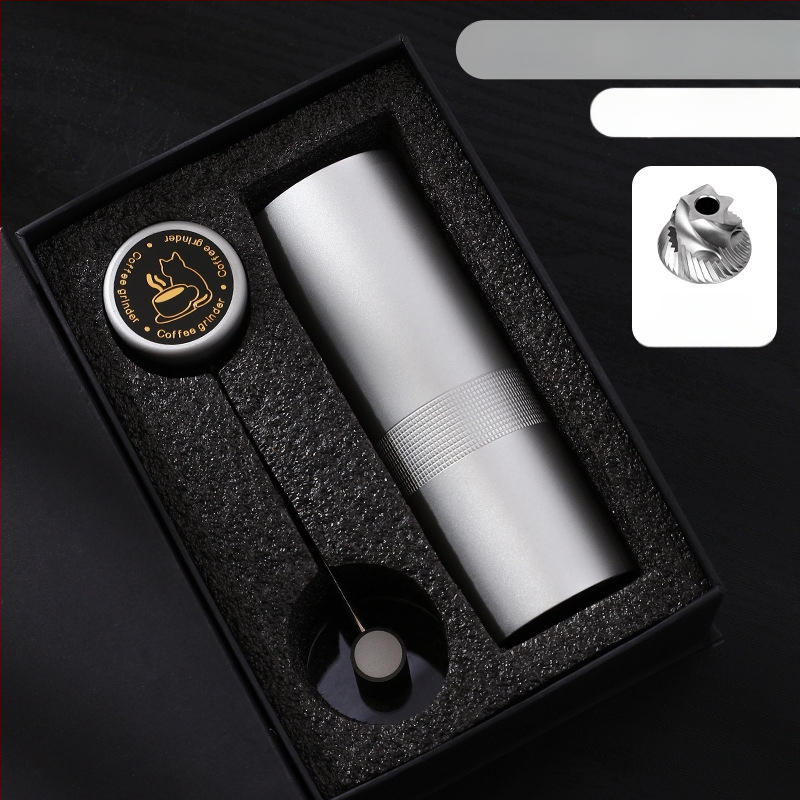 Nine Forging Χειροκίνητος Μύλος Καφέ – CNC εξωτερικά ρυθμιζόμενος με ρυθμίσεις επτά αστέρων, χειροκίνητος, ρετρό στυλ πολυτελείας, δυνατότητα προσαρμογής