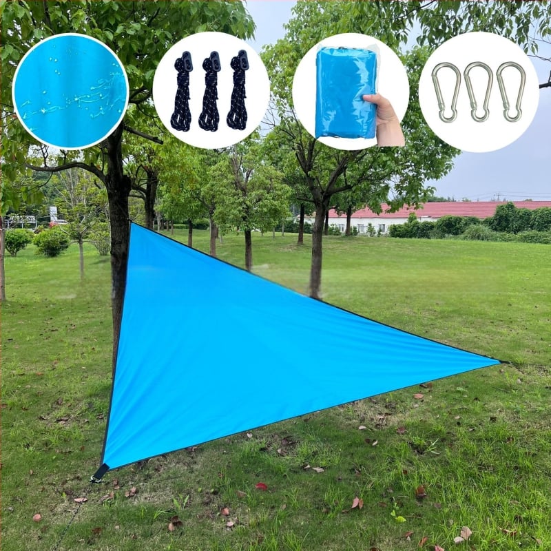 Beautiful Music háromszög alakú kültéri napellenző poliészter anyag, vízálló 1000-2000 mm