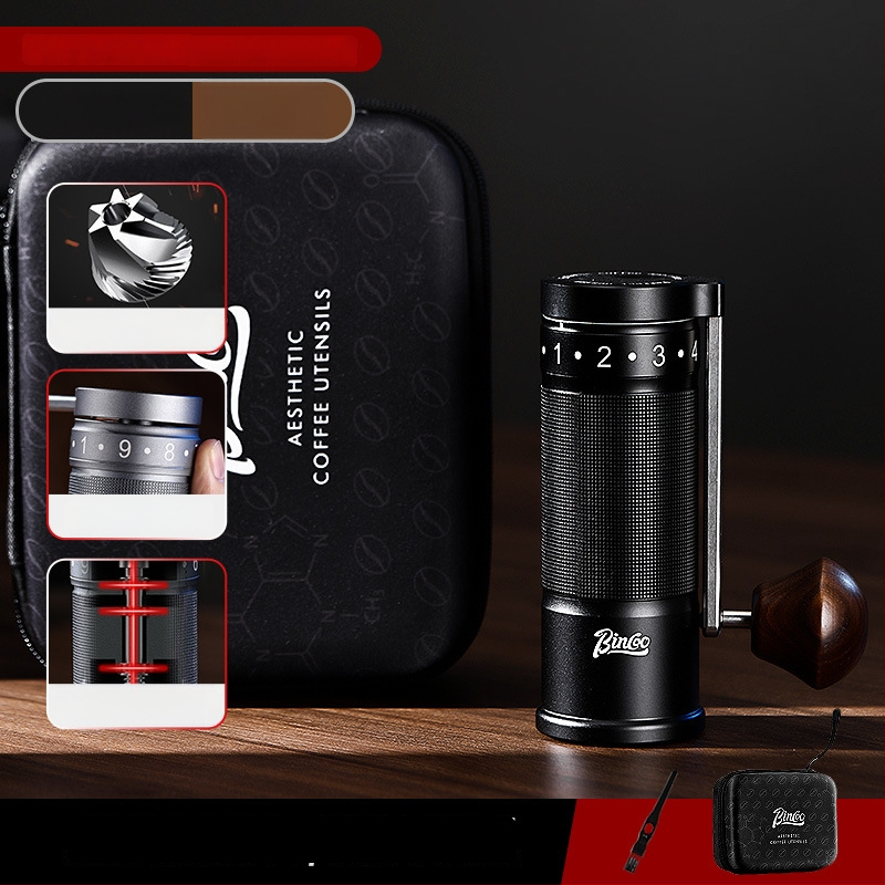 Bincoo Χειροκίνητος Αλεστήρας Καφέ από Ανοξείδωτο Ατσάλι με Εξωτερική Ρύθμιση – 500 g