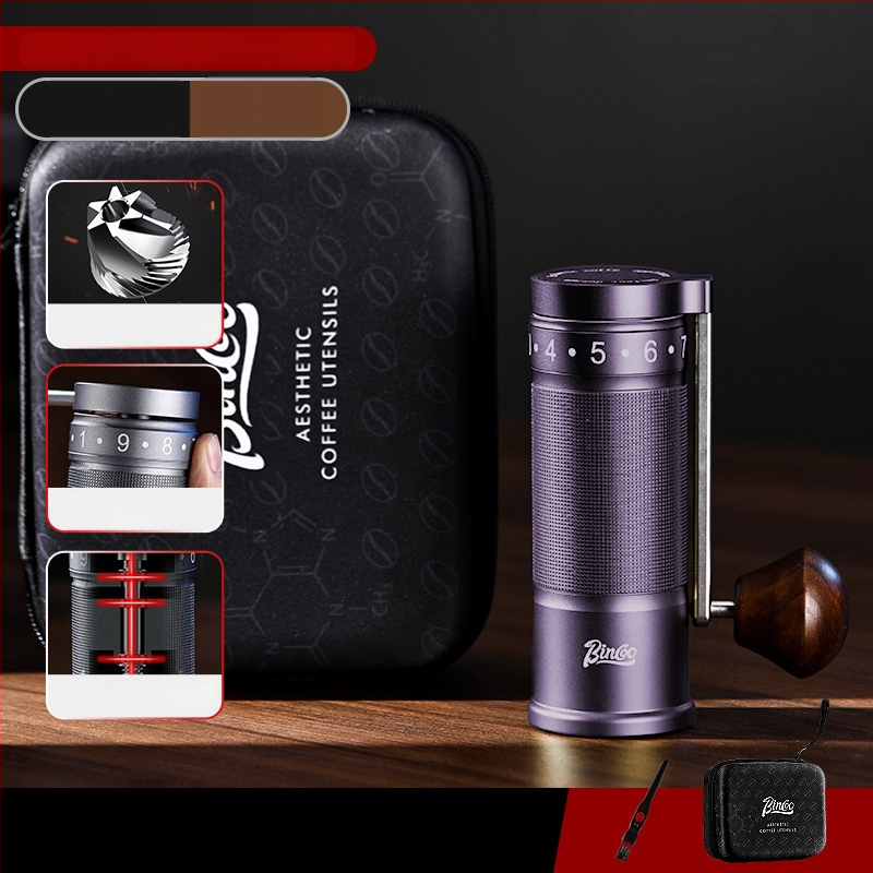 Bincoo Χειροκίνητος Αλεστήρας Καφέ από Ανοξείδωτο Ατσάλι με Εξωτερική Ρύθμιση – 500 g