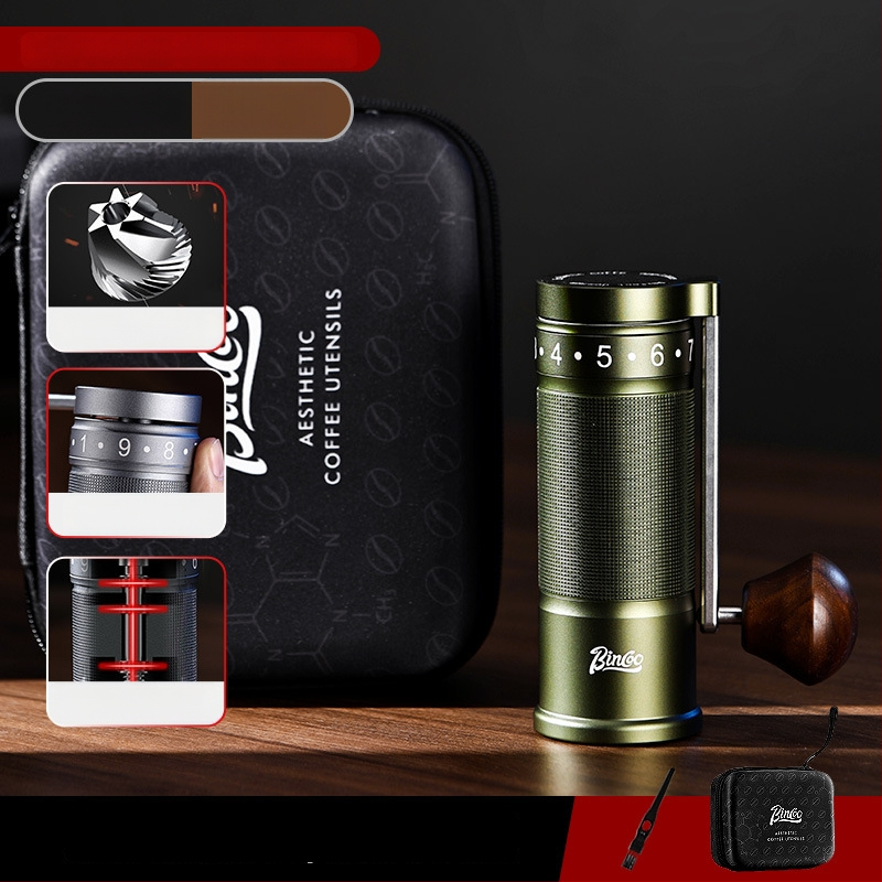 Bincoo Χειροκίνητος Αλεστήρας Καφέ από Ανοξείδωτο Ατσάλι με Εξωτερική Ρύθμιση – 500 g