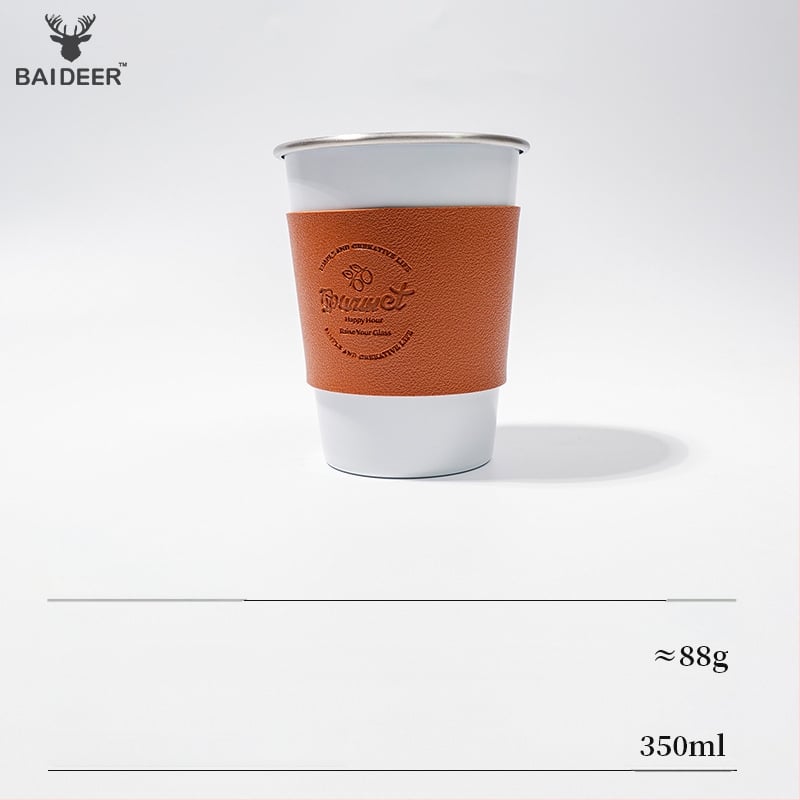 Кемпинг комплект чаши за кафе от неръждаема стомана 304, портативен и ултралек, тегло 110 г, за 3–5 души, модел BL0070-B