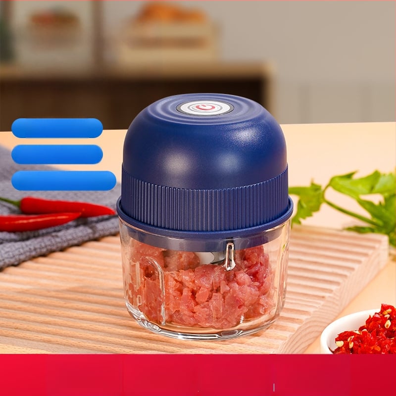 Μίνι πολυλειτουργικός ηλεκτρικός εκκοπτιστής σκόρδου και κιμά, Type-C ασύρματη τροφοδοσία, 10000–19999 rpm, ≤36V, 2 λεπίδες, χαμηλός θόρυβος