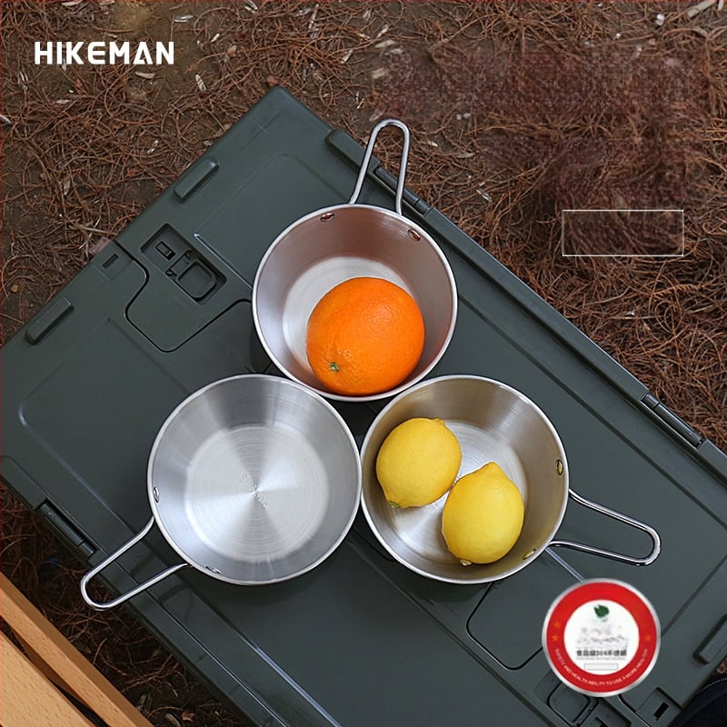 Къмпинг купа от 304 неръждаема стомана – преносима, изолационна, тегло 113–129 г, единична порция, модели LYW-400/LYW-600