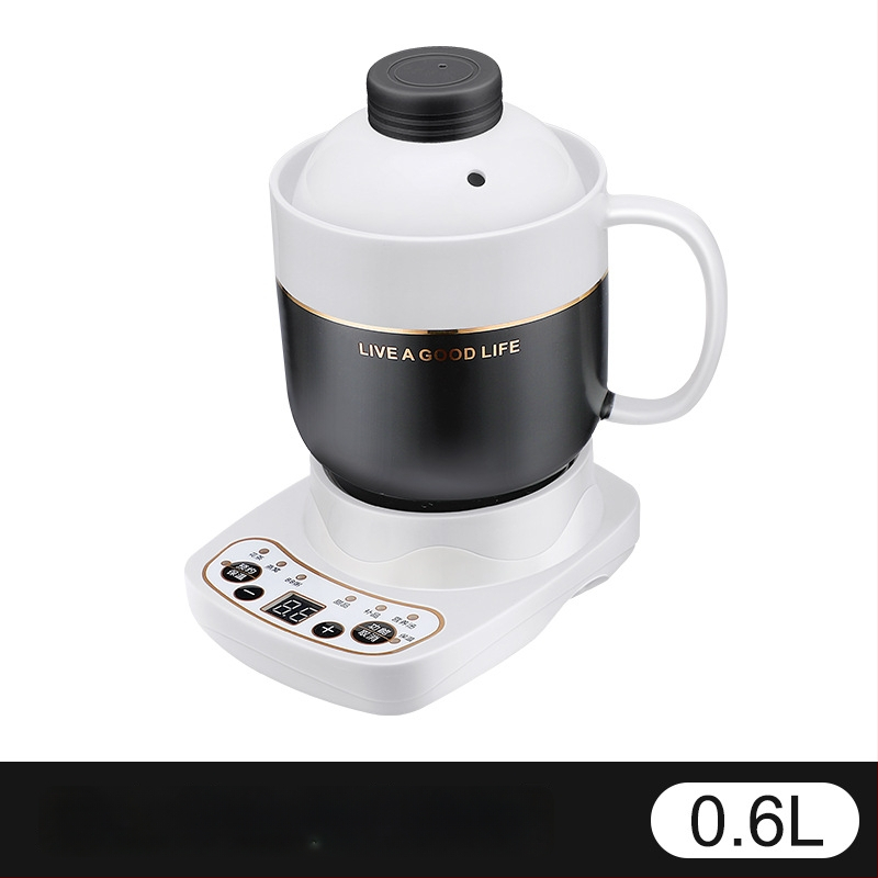 Ηλεκτρικό κεραμικό κύπελλο υγείας, θέρμανση πλαισίου, 360W, χωρητικότητα 0,6–1,0 L, προστασία από υπερθέρμανση, 1–2 μερίδες