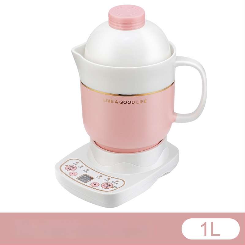 Ηλεκτρικό κεραμικό κύπελλο υγείας, θέρμανση πλαισίου, 360W, χωρητικότητα 0,6–1,0 L, προστασία από υπερθέρμανση, 1–2 μερίδες