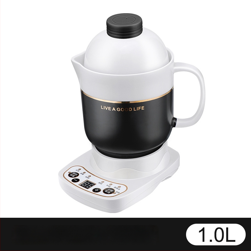 Ηλεκτρικό κεραμικό κύπελλο υγείας, θέρμανση πλαισίου, 360W, χωρητικότητα 0,6–1,0 L, προστασία από υπερθέρμανση, 1–2 μερίδες