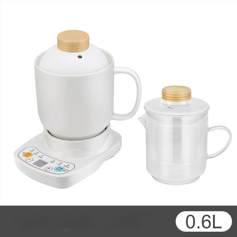 Ηλεκτρικό κεραμικό κύπελλο υγείας, θέρμανση πλαισίου, 360W, χωρητικότητα 0,6–1,0 L, προστασία από υπερθέρμανση, 1–2 μερίδες