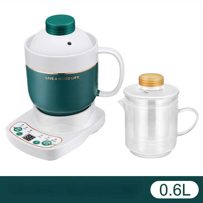 Ηλεκτρικό κεραμικό κύπελλο υγείας, θέρμανση πλαισίου, 360W, χωρητικότητα 0,6–1,0 L, προστασία από υπερθέρμανση, 1–2 μερίδες