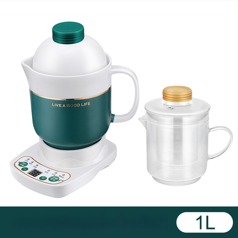 Ηλεκτρικό κεραμικό κύπελλο υγείας, θέρμανση πλαισίου, 360W, χωρητικότητα 0,6–1,0 L, προστασία από υπερθέρμανση, 1–2 μερίδες