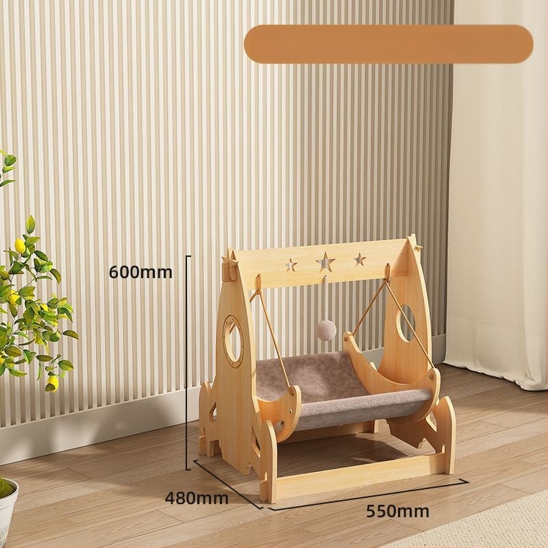 Котешко гнездо – висящо хамак-легло, дърво, за всички сезони, поддържа топло