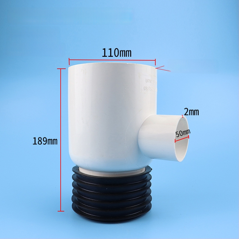 PVC cijevni spojni dijelovi 110: koljeno, T-spoj i ravni spoj; promjer 110 mm, debljina stijenke 3 mm, klasa A, brend Shendiao