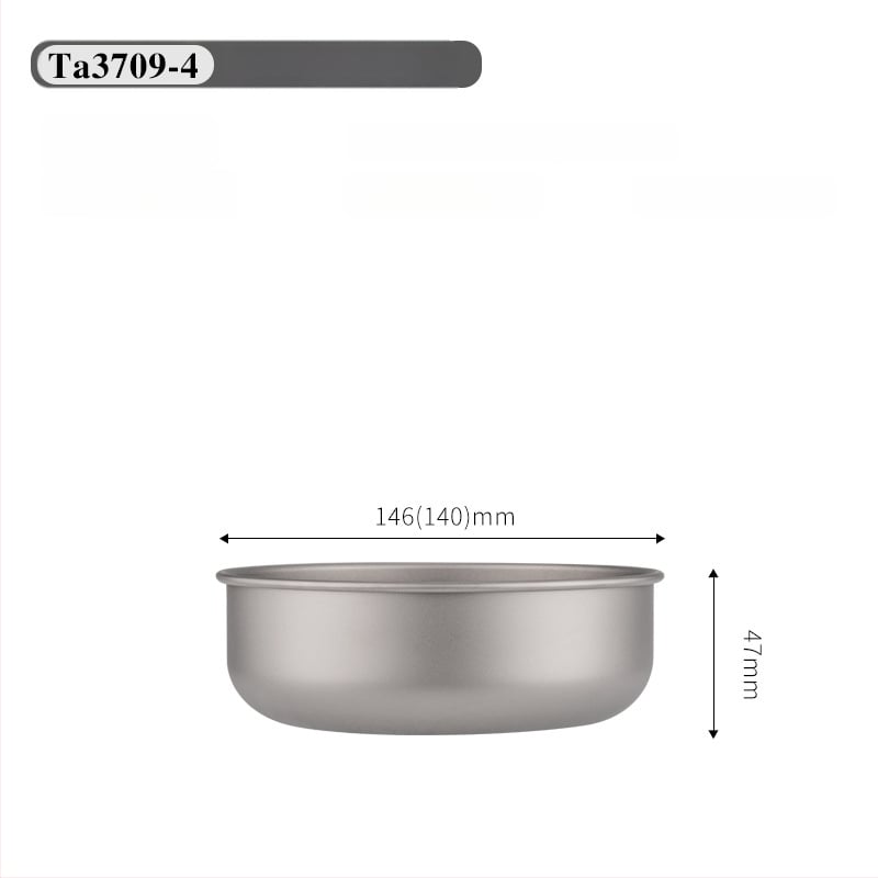 Комплект титанови купи за хранене, портативен и ултралек, модел TA3709, тегло 120 g, за 1 човек