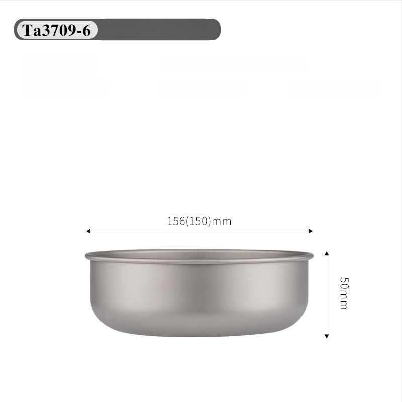Комплект титанови купи за хранене, портативен и ултралек, модел TA3709, тегло 120 g, за 1 човек