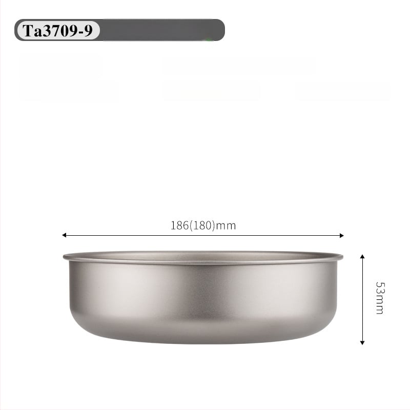 Комплект титанови купи за хранене, портативен и ултралек, модел TA3709, тегло 120 g, за 1 човек