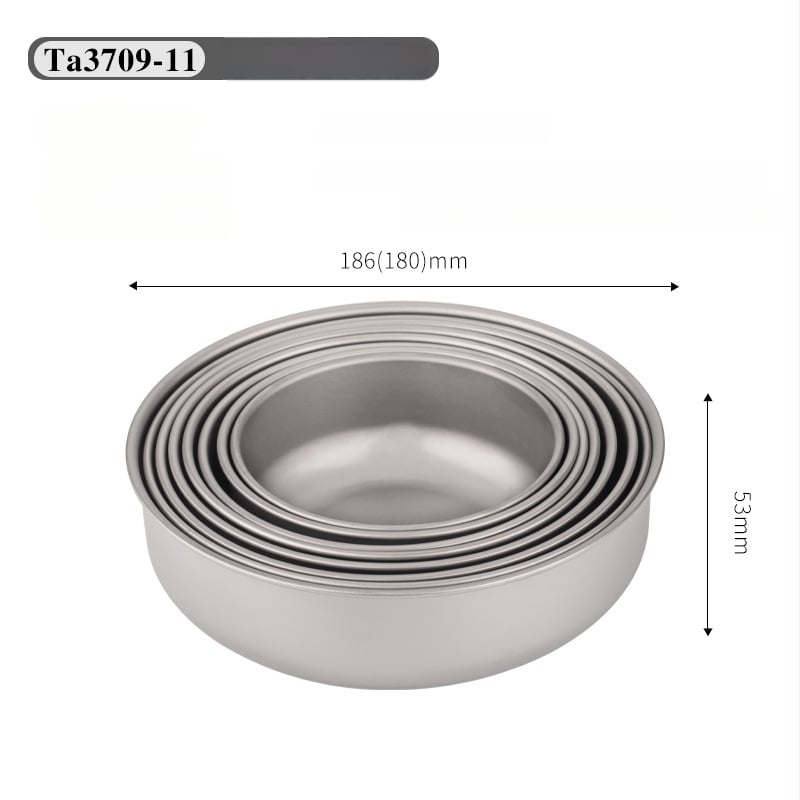 Комплект титанови купи за хранене, портативен и ултралек, модел TA3709, тегло 120 g, за 1 човек