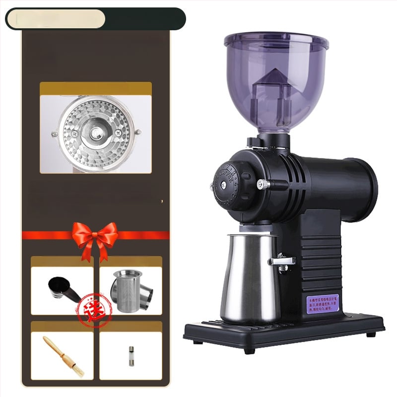 Αλεστήρας καφέ ηλεκτρικός εμπορικός 110V με λειτουργίες Auto και Inching, ισχύς 0.25 kW, βάρος 4.74 kg, κατάλληλος για κόκκους καφέ – ιδανικός για γραφεία, οικίες, καφέ, εστιατόρια