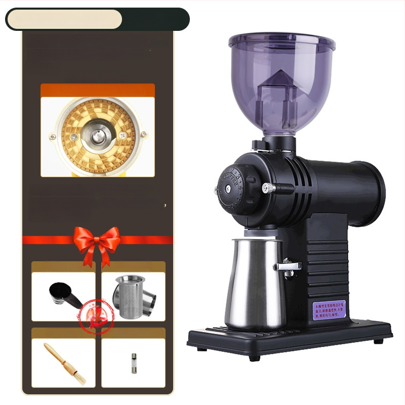 Αλεστήρας καφέ ηλεκτρικός εμπορικός 110V με λειτουργίες Auto και Inching, ισχύς 0.25 kW, βάρος 4.74 kg, κατάλληλος για κόκκους καφέ – ιδανικός για γραφεία, οικίες, καφέ, εστιατόρια