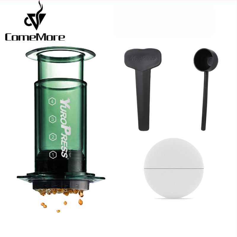 ComeMore Χειροκίνητη Καφετιέρα με Tritan σώμα, πίεση-ενισχυμένη, φορητή για εξωτερική παρασκευή