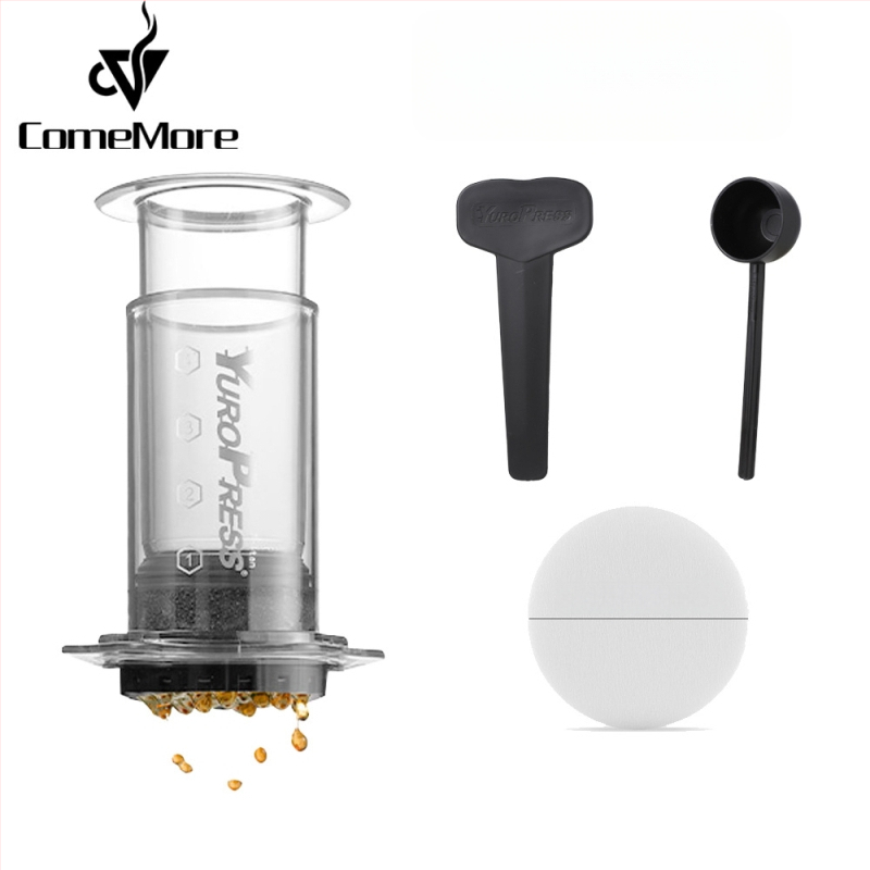 ComeMore Χειροκίνητη Καφετιέρα με Tritan σώμα, πίεση-ενισχυμένη, φορητή για εξωτερική παρασκευή